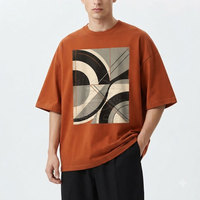 T-shirt Homme Oversize Élégant Coupe Décontractée Moderne Design Streetwear Tendance 100% Coton Séchage Rapide Léger Respirant Confortable