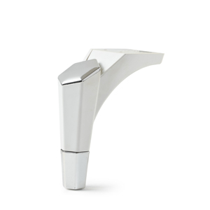 Patas de Muebles Modernas en Forma de L de Plástico Cromado de 15 cm, Patas para Sofás, Armarios, Camas, Sillones, Fácil Instalación, Modelo para Sala de Estar - Product Image 3