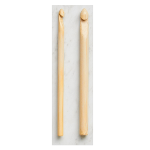 Ganchos de ganchillo de madera hechos a mano, conjunto de aguja de tejer de bambú de 20 cm de largo al precio más bajo de la India, venta al por mayor - Product Image 1