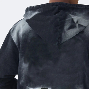 Sudaderas con Capucha Personalizadas de Nuevo Diseño para Hombre, con Cierre, Hombros Caídos, Estilo Desgastado por el Sol, 100% Algodón, Casuales - Product Image 4