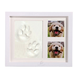 Cornice portafoto A4 per impronte di mani e piedi di neonati e animali domestici, materiale decorativo personalizzabile in MDF, plastica e vetro, senza cottura, per regali - Product Image 2