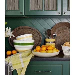 Customized <b>Round</b> Brown Rattan Woven <b>Tray</b> Various Sizes for Kitchen <b>Table</b> Decoration in Restaurant and Hotel - Product Image 5