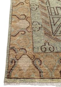 Nouveau tapis en laine noué à la main 2026, vert rouille, motif floral oriental, tapis traditionnel fait main avec bordure pour salon et chambre à coucher - Product Image 4