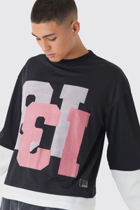 Personalizar carta logo Streetwear pantalla impresión Ácido lavado Retro Crop camiseta algodón orgánico gráfico camisetas peso pesado Stock - Product Image 3