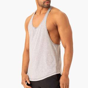 Camisetas transpirables sin mangas de algodón de estilo callejero para hombre, camisetas sin mangas para culturismo, Fitness, deportes, gimnasio, camisetas musculares para hombre, camisetas sin mangas OEM - Product Image 5