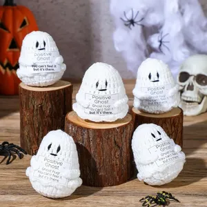 Muñecos de Ganchillo Fantasma Positivos en Oferta - Muñecos de Animales Creativos para Decoración y Regalos de Halloween - Product Image 2