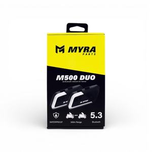 MYRA M500 DUO para Bluetooth 5.3, Kit Doble para Sistema de Comunicación Intercomunicador para Motocicletas - Product Image 1