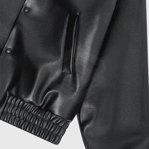 Chaqueta con letras de cuero personalizada Diseño único Chaqueta con letras de gran calidad para hombres en tamaño adulto - Product Image 5