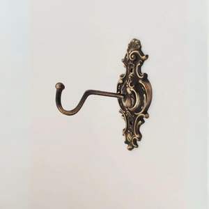 Crochets muraux en laiton, design simple, décoration, salle de bain, cuisine, entrée, quincaillerie décorative, durable, solide, montage mural, rangement, maison, classique - Product Image 1