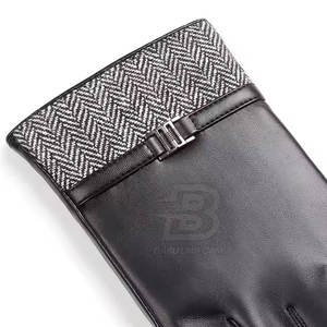 Mejor Material Guantes de cuero Pantalla táctil Nuevo diseño Transpirable Casual Aplicable para la temporada de invierno Precio al por mayor Hecho - Product Image 6