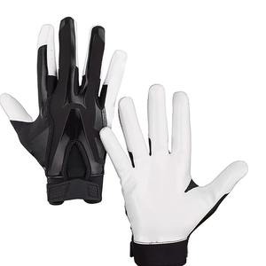 Gants de receveur de football américain en gros, haute qualité, légers, respirants, adhérence antidérapante, paume en silicone collante personnalisée - Product Image 5
