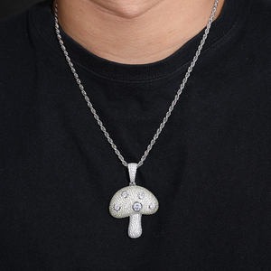 Personalizado fino Moissanite diamante encanto Hip Hop joyería Iced Out Moissanite letras colgantes para hombres - Product Image 6