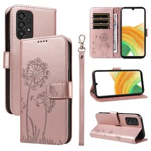 เคสโทรศัพท์ดีไซน์กระเป๋าสตางค์ลายนูนลายดอกแดนดิไลออนสำหรับซัมซุง A07 A17 A27 A37 A57 A06 A16 A26 A36 A56 A05 A15 A25 A35 <span class=keywords><strong>A75</strong></span> A55 - Product Image 1