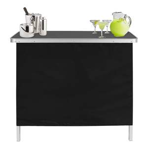 רב צבעים מסיבה בר LED אורות שחור הוואי בר חצאית ומתלה אחסון דלפק בר חיצוני נייד - Product Image 3