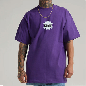 เสื้อยืดโอเวอร์ไซส์ผ้าเฟรนช์เทอร์รี่สั่งทำขายส่งสำหรับผู้ชาย 300 GSM ผ้าฝ้ายหนานุ่ม ทรงหลวม ทรงบ็อกซี่ เสื้อยืดเปล่า - Product Image 1