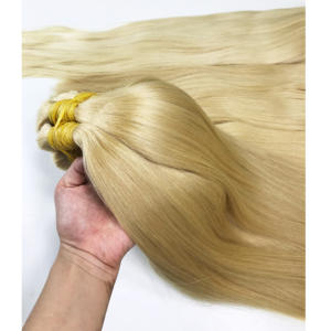 Extensiones de Cabello Humano Virgen Vietnamita Rubio Exquisito de 24 Pulgadas, Doble Trama, Liso Sedoso - Product Image 2
