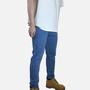 Wholesale New Fashion <b>Elastic</b> Loose Straight Tube <b>Men</b> <b>Jeans</b> Pants Work Denim <b>Jeans</b> Sale Price Custom Logo And Design OEM - Product Image 3