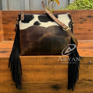 กระเป๋าสะพายพาดลำตัวหนังวัวสำหรับผู้หญิงกระเป๋าสะพายข้างทำจากหนังแท้แฟชั่นคุณภาพสูงสำหรับ2025 - Product Image 1