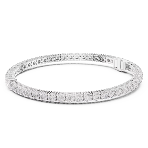 Pulsera de Plata de Ley 925 con Diamante Cultivado en Laboratorio, Corte Brillante Redondo, Color Blanco CVD, un Refinado Adorno de Joyería para Comercios de Alta Gama - Product Image 1