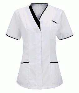 Ensembles de gommage à logo personnalisé pour les infirmières et le personnel médical uniformes de tuniques dentaires confortables, respirantes, extensibles et souples pour salon spa - Product Image 2