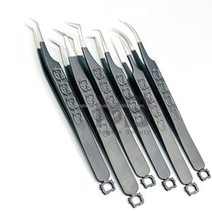 Magnifiques pinces à cils personnalisées en acier inoxydable de qualité supérieure, fournitures pour extensions de cils - Product Image 2