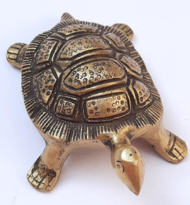 Reclining Brass Turtle Figurine with Detailed Shell Texture <b>For</b> Home Decor at Wholesale <b>Cheap</b> Factory Price - Product Image 2