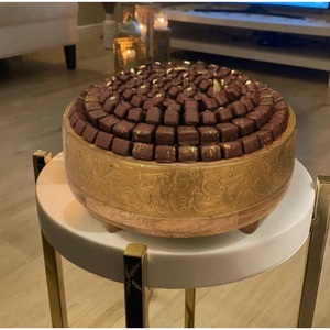 Nueva llegada atractivo cuenco de chocolate hecho de metal cuenco de aluminio dulces exhibición de postre para el accesorio de chocolate más vendido - Product Image 3