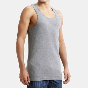 Fashion Custom Logo Turtleneck Tank Tops Workout Solid Color Sleeveless Shirts Casual <b>Ribbed</b> <b>Vest</b> for <b>Men</b> Tank Tops - Product Image 3