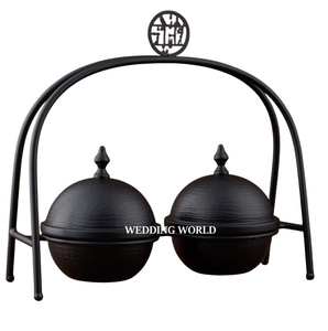 Juego de Dos Tazones para Chocolate con Acabado Dorado Mate, Forma Redonda, de Lujo, Nuevo, Venta al por Mayor - Product Image 4