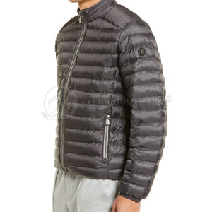 High Standard Plus Size Men Casual Zipper Plain Dyed Breathable <b>Windproof</b> Eco-Friendly Waterproof Winter Turtleneck Puffer - Product Image 3