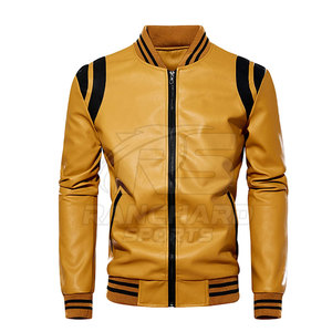 Chaqueta de Cuero para Hombre, Nueva Moda, Chaqueta de Cuero Cortavientos, Gran Venta - Product Image 1