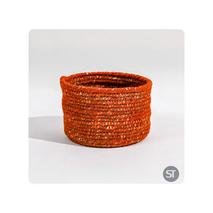 Seagrass Cover Basket with Braided round Bowl Set Spice <b>Storage</b> Use - Product Image 3