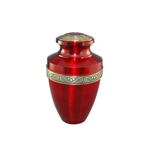 Urnes en métal Design argenté Décor standard Urnes colorées très design et rangement Décor design Urnes de crémation florales - Product Image 1