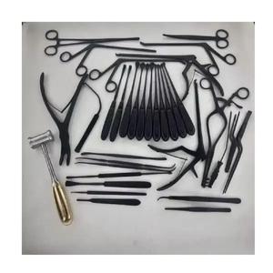 Juego de instrumentos quirúrgicos de laminectomía 35 PCS Herramientas ortopédicas de columna vertebral recubiertas negras G - Product Image 1