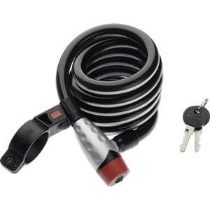 สายล็อคจักรยานแบบคู่ BURG-WCHTER 1650 180 Reflex ความยาว 180 ซม. เส้นผ่านศูนย์กลาง 15 มม. สีดำ ทำจากเหล็ก สำหรับจอดจักรยานอย่างปลอดภัย - Product Image 1