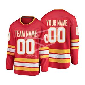 Camisa de hockey sobre hielo al por mayor impresión sublimada de secado rápido transpirable Jersey OEM ODM equipo ropa deportiva - Product Image 5