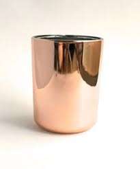 Handmade <b>Top</b> Quality Copper Tumbler for Tea Light Candle Jars Container Scented Candle Container - Product Image 3