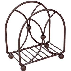 Porte-serviettes élégant en fil de fer Porte-mouchoirs en métal portable Décoration de table Accessoires Boîte de vente en gros - Product Image 3