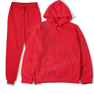 Conjunto de 2 Piezas de Sudadera con Capucha para Hombre Otoño/Invierno |   Chándal de Color Sólido |   Ropa Deportiva Informal Tallas S-3XL - Product Image 1