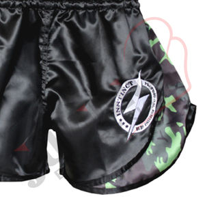 Shorts Deportivos de Gimnasio Personalizados al por Mayor, 100% Poliéster, Shorts Deportivos de Muay Thai Sólidos, Logotipo Personalizado, Ropa Simple de Artes Marciales - Product Image 4