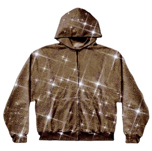 เสื้อฮู้ดดี้ Sun Fade ประดับเพชร คุณภาพสูง ระบายอากาศได้ดี ผลิตจากผ้าฝ้าย 100% - Product Image 2