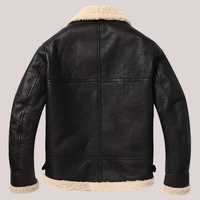 Veste en cuir marron pour homme GET SET GO SPORTS IND B3 Bomber RAF Style Aviateur Col montant Écologique Respirant Anti-bactérien