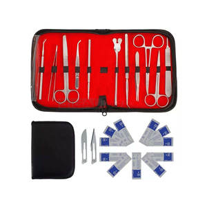 ชุดเครื่องมือผ่าตัดสัตวแพทย์คุณภาพสูงขายดี ผลิตจากเหล็กกล้าไร้สนิมเยอรมัน ใช้ซ้ำได้ 10 ชิ้น สำหรับฝึกเย็บแผลสำหรับนักศึกษาแพทย์ - Product Image 5