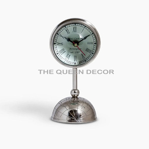 El último diseño antiguo Aluminio Metal Diseño moderno Metal Decorativo Mesa Arte Relojes Personalizados Lujo Mesa Relojes - Product Image 1