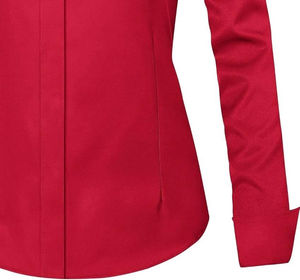 Chemise formelle professionnelle pour femmes - Vêtement de bureau élégant et sur mesure en tissu sergé anti-froissement pour toutes les saisons - Product Image 6