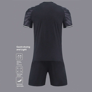 Uniforme de fútbol de ajuste personalizado transpirable 100% poliéster ecológico proveedor OEM con opciones de logotipo y etiqueta privada para equipos - Product Image 3