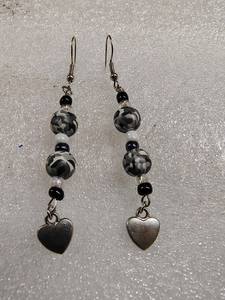 Boho ต่างหูลูกปัดด้วยการออกแบบสีฟ้าครามแอนดี้ cascading Fringe, เครื่องประดับของขวัญที่ไม่ซ้ำกัน - Product Image 2