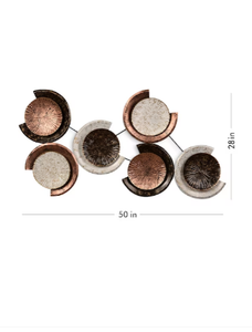 Ak – Art mural en métal, cercle de vie, multicolore, décoration de chambre à coucher, Art mural suspendu - Product Image 4