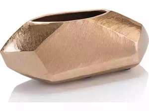 แจกันดอกไม้ทำจากโลหะสีผสมเข้ากันดีที่สุด,แจกันและแจกันดอกไม้ดีไซน์แฮนด์เมดสำหรับตกแต่งบ้านสีเขียว - Product Image 6