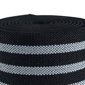 Elastic <b>Knee</b> Wraps (Pair) for <b>Squats</b> Gym Workouts Weightlifting & Powerlifting | Durable & Breathable Unisex <b>Support</b> - Product Image 5